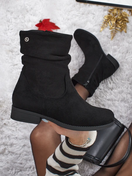 Високи дамски еко велурени боти Norvia