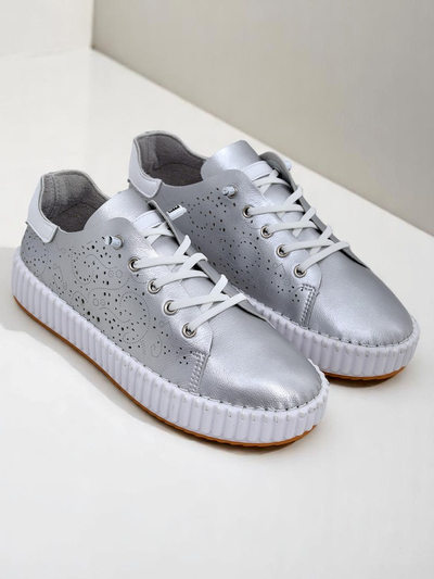 Royalfashion Дамски ажурни сникърси Luna Lace