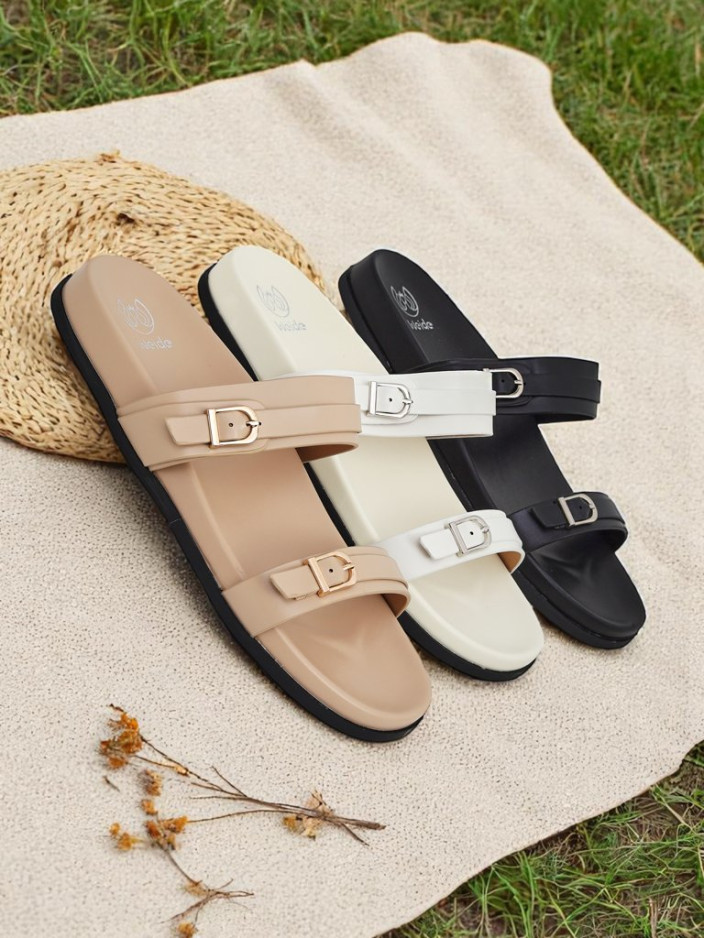 Royalfashion Дамски чехли от еко кожа EcoTwins Slides