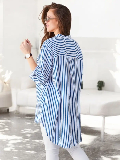 Ризка с дълги райета от вискоза за жени Royalfashion