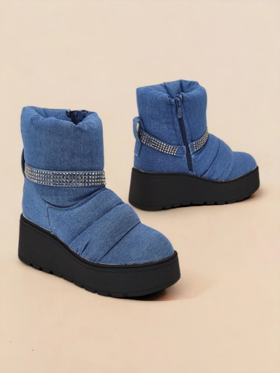 Royalfashion Дамски ботуши на платформа Renosi