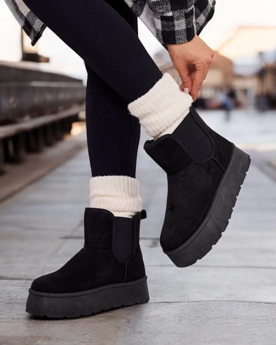 Royalfashion Дамски къси ботуши Nomas a'la snow boots