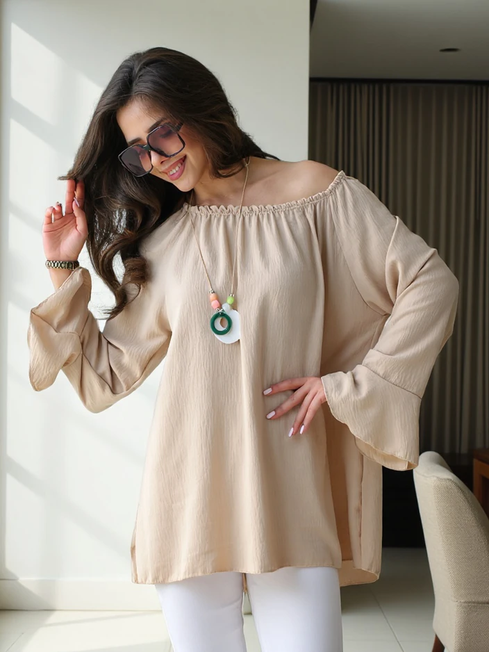 Royalfashion Дамска блуза без ръкави с volanчета