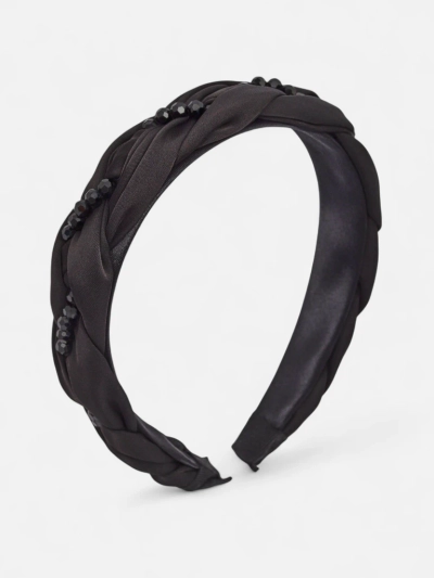 Royalfashion Лента за коса с плитка и перли