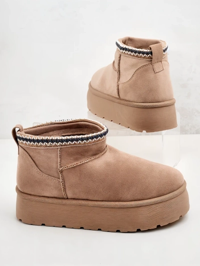 Royalfashion Дамски къси ботуши a'la snow boots Xoalla