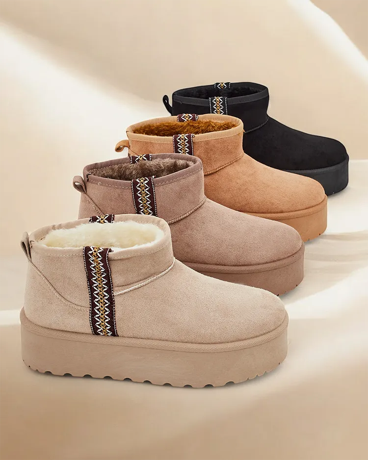 Royalfashion Къси снежни ботуши за жени Haluzi