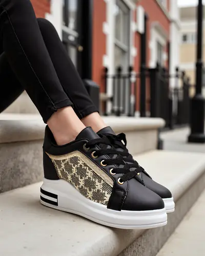 Royalfashion Женски спортни обувки с скрита платформа Jesioo