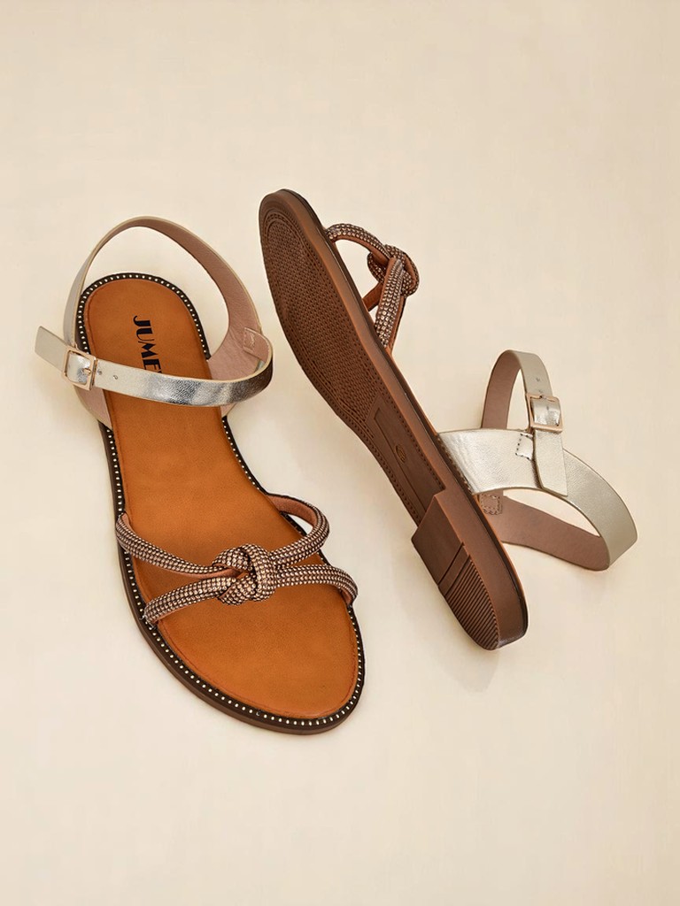 Royalfashion Дамски сандали с декоративни цирконии Bella Shine