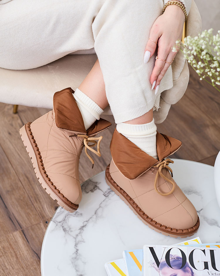 Royalfashion Дамски ботуши за сняг в кафяво Nevonsis