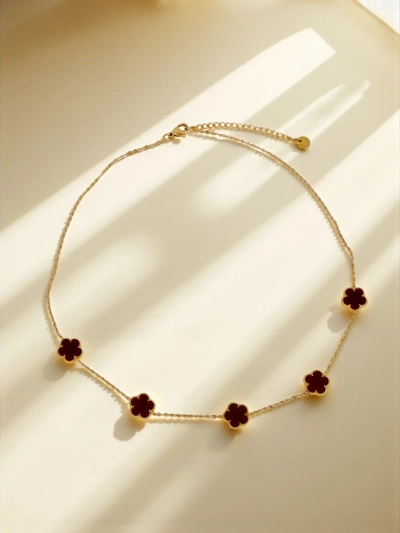 Колие Aurelia Clavis с перламутър в златна рамка