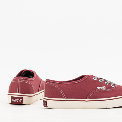 Ciemnoróżowe damskie tenisówki Isyia - Obuwie