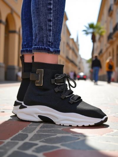 Royalfashion Женски високи спортни кецове Lorietea