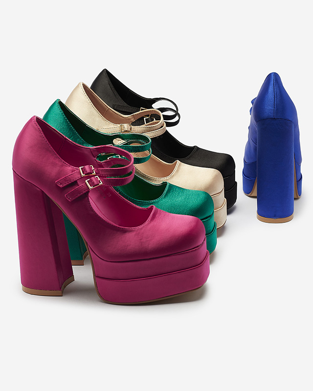 Фуксия дамски обувки с висок ток Elika - Обувки