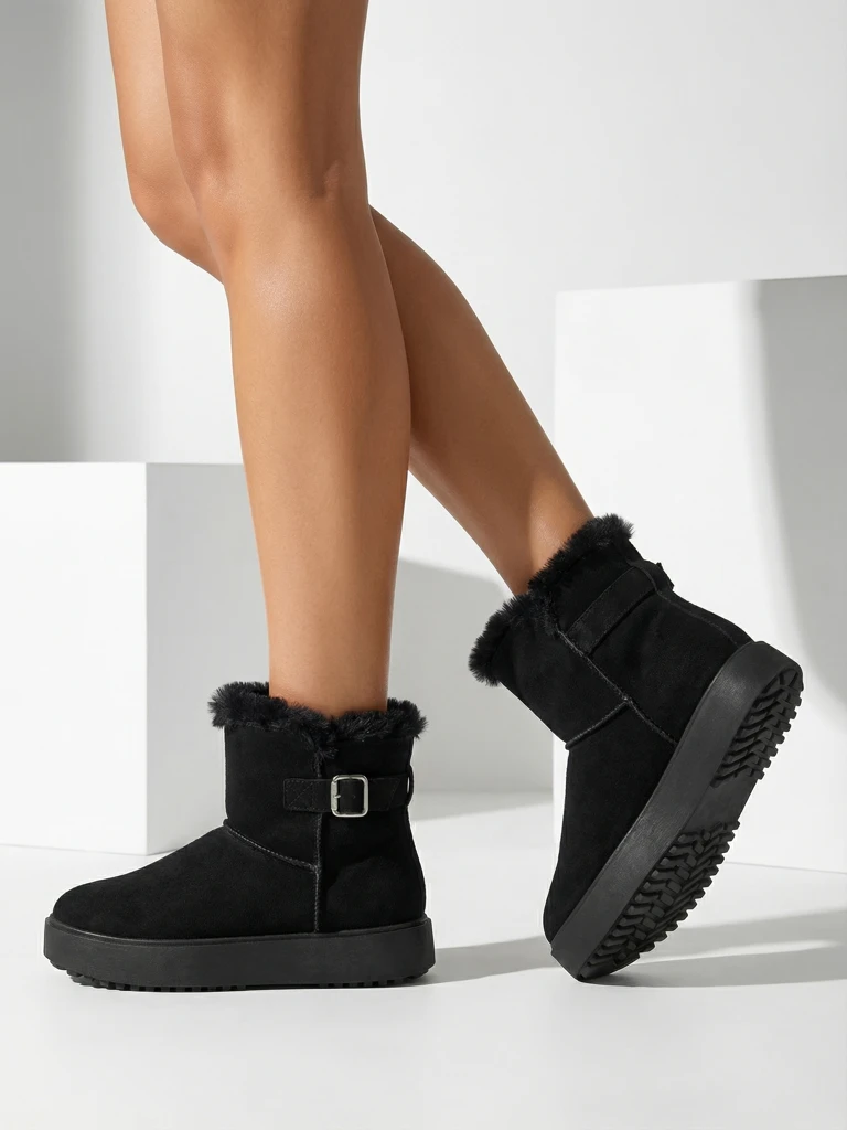 Royalfashion Къси дамски боти тип снегоходки Winter Crest