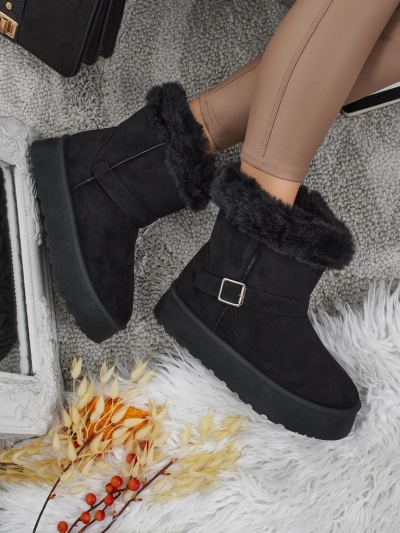 Royalfashion Къси дамски боти тип снегоходки Myrelle