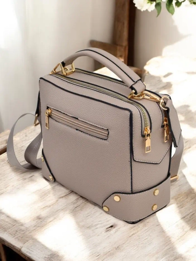 Royalfashion Многофункционална квадратна чанта от еко кожа