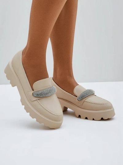 Royalfashion Женски мокасини с циркони Emerne