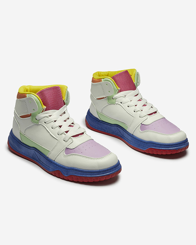 Дамски спортни маратонки в бяло и мента Aopp- Footwear