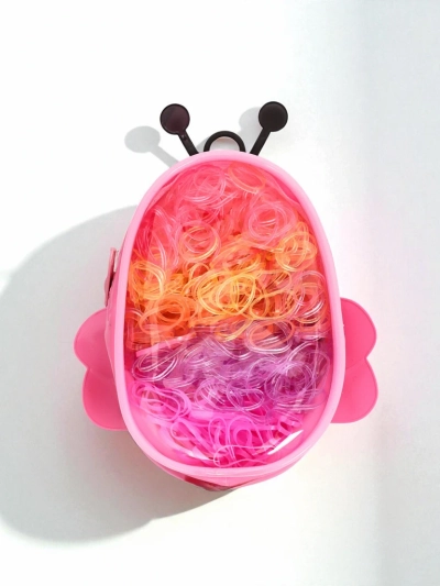 Royalfashion Многоцветни силиконови ластици за коса Пчеличка