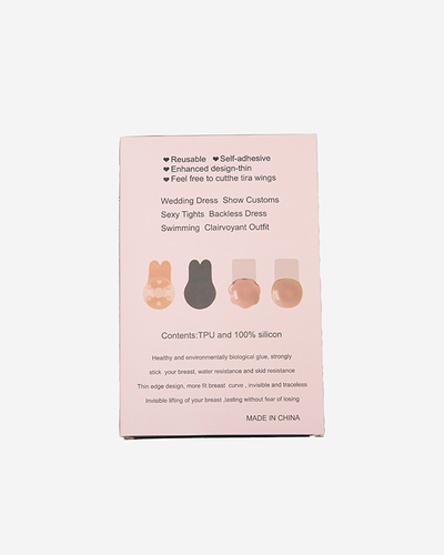 Beżowe damskie nakładki samonośne - Bielizna