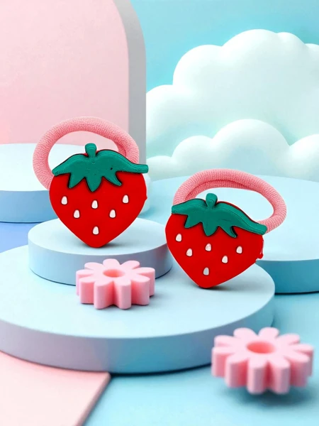 Royalfashion Ластици за коса с плодов мотив Fruity Bloom