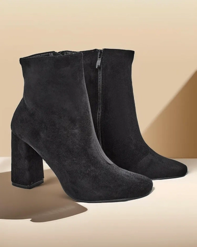 Роялфешън Еко-замшеви женски боти на пръст Еморо