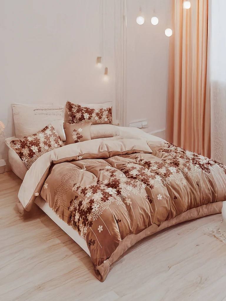 Royalfashion Шарено спално бельо 180x200 комплект 3 ЧАСТИ