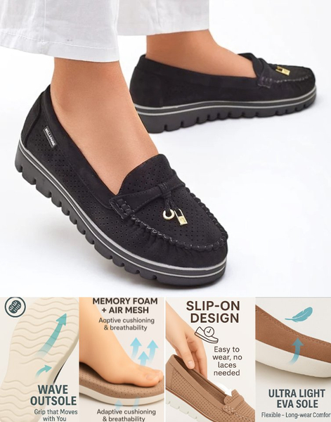 Royalfashion дамски мокасини с връзки Elissas