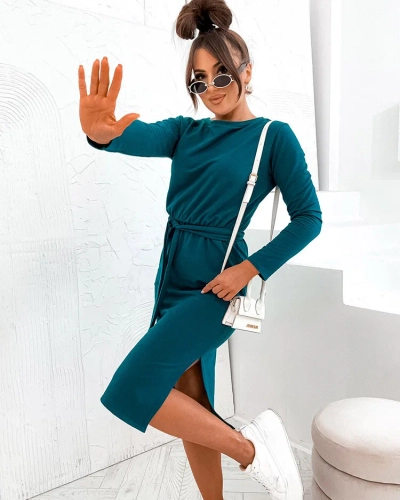 Royalfashion Дамска памучна рокля с дължина до коляното