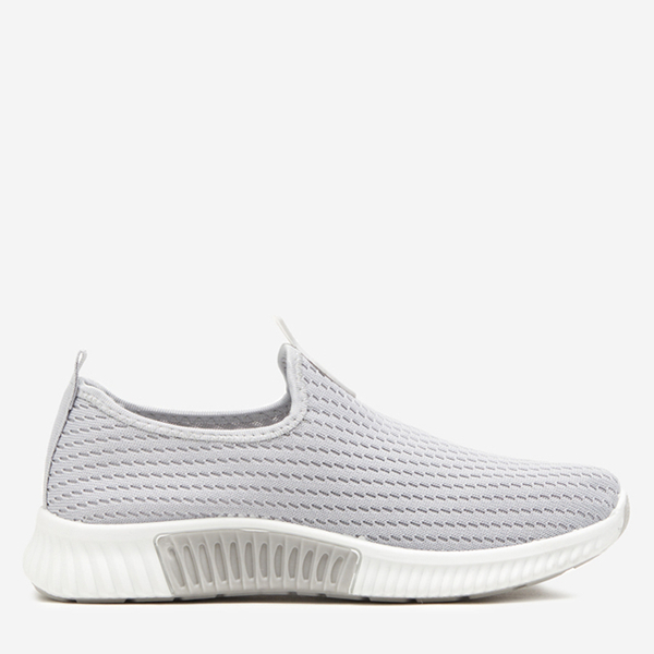 Szare damskie wsuwane buty sportowe Banila - Obuwie