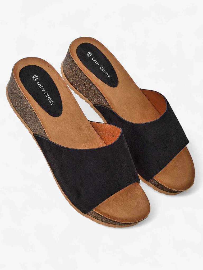 Royalfashion дамски сандали с ниска платформа Maderas