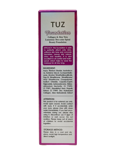 Хидратиращ двуцветен фон дьо тен за лице с колаген Бежов