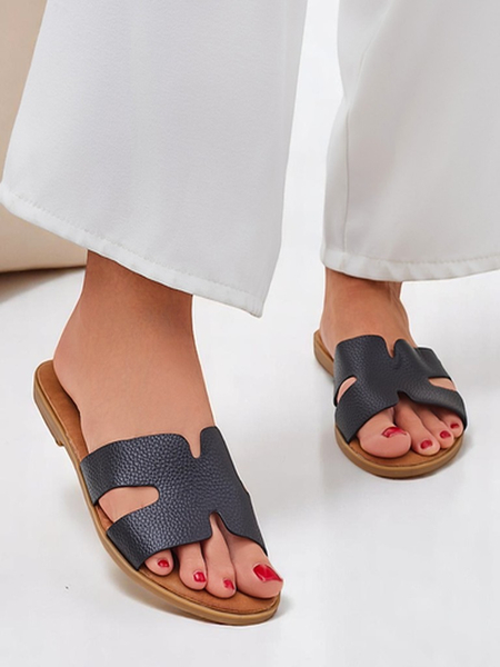 Royalfashion Дамски чехли с равна подметка Ежедневен стил