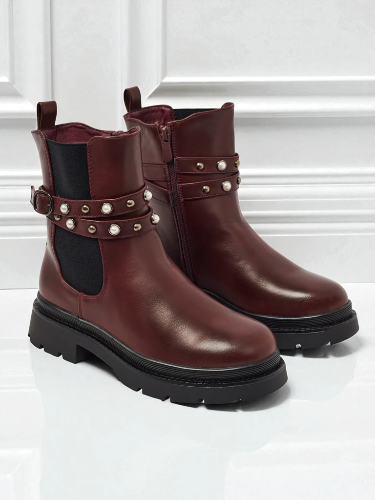 Високи дамски еко кожени боти Pearl Mist