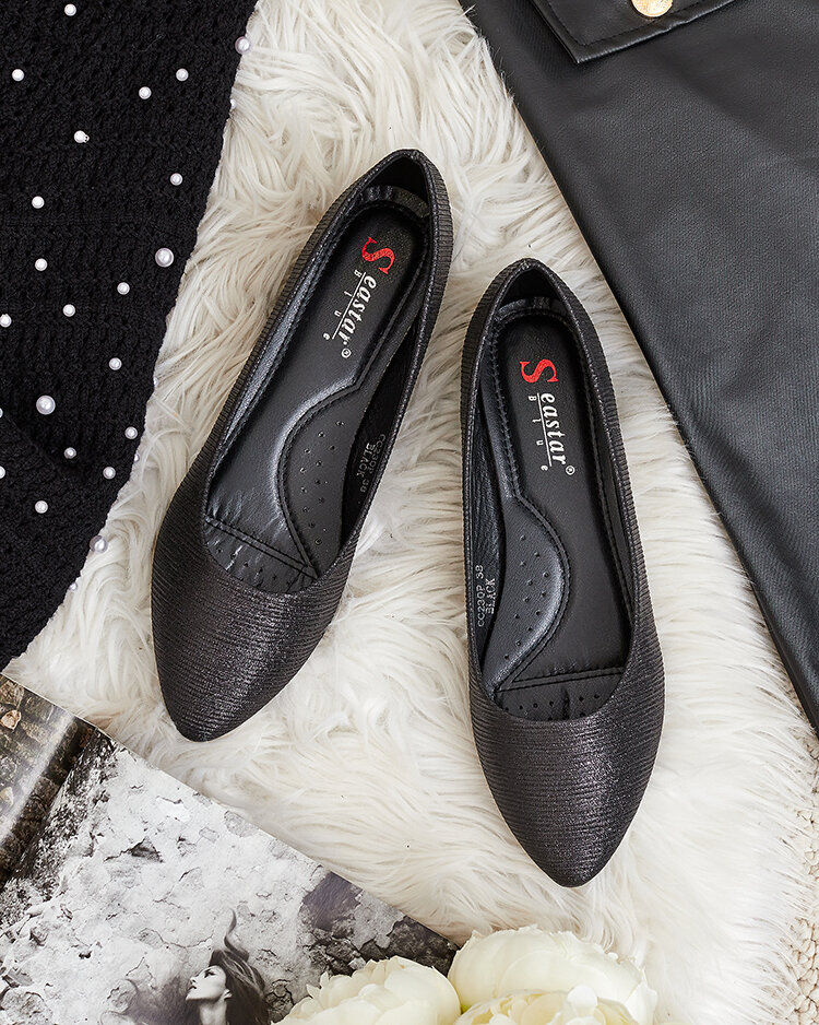 Royalfashion Women's Samelvi Glitter Ballerinas