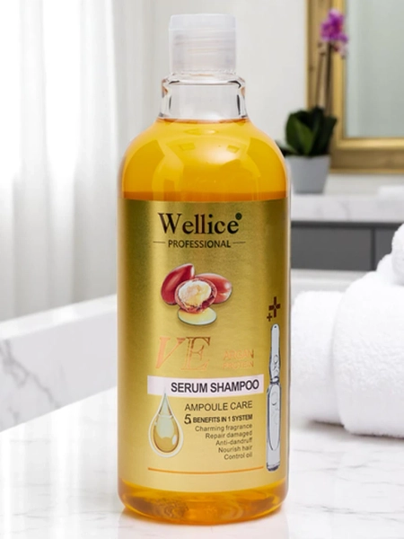 Професионален шампоан с арганово масло – Интензивна хидратация и изглаждане на косата 5-в-1