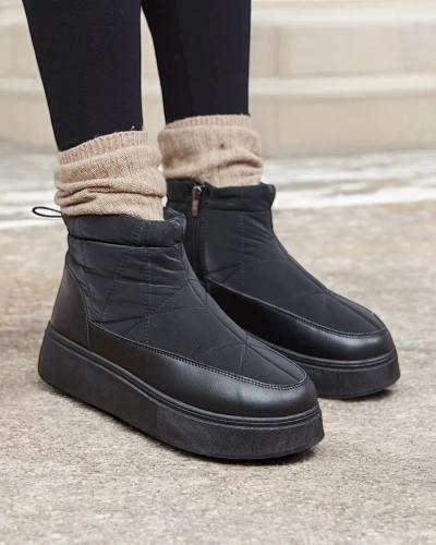 Royalfashion Дамски ботуши за сняг в черен цвят Fopinia