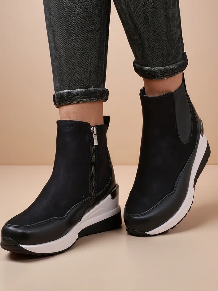 Женски ботуши на скрит ток Royalfashion Zafico