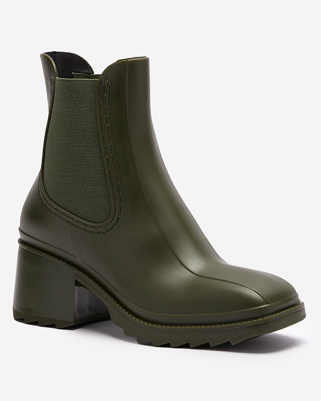 Тъмнозелени дамски ботуши Caldala- Footwear