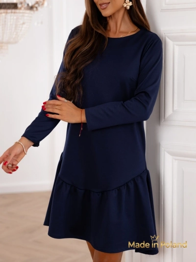 Дамска мини рокля с волан