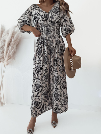 Royalfashion Дамски гащеризон с шарки