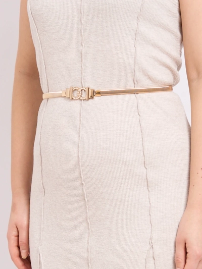 Aurelia Roma – Златист тънък дамски метален колан с декоративна катарама