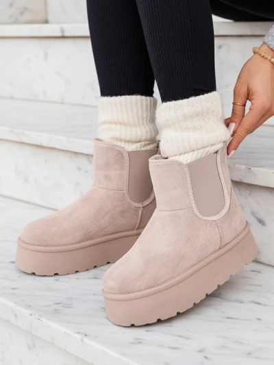Royalfashion Дамски къси ботуши Nomas a'la snow boots