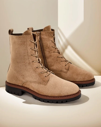 Дамски ботуши с връзки Royalfashion Gosop