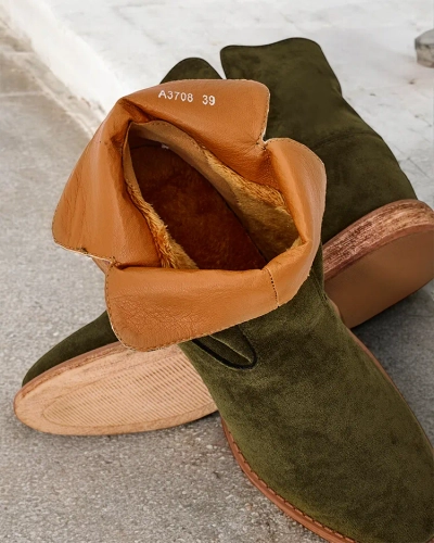 Royalfashion Черевички в стил каубой на покрита платформа Blueston