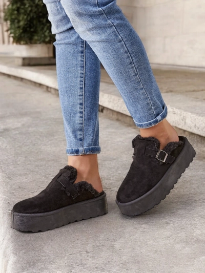 Royalfashion Къси глезенови ботуши без токчета за жени Поктес