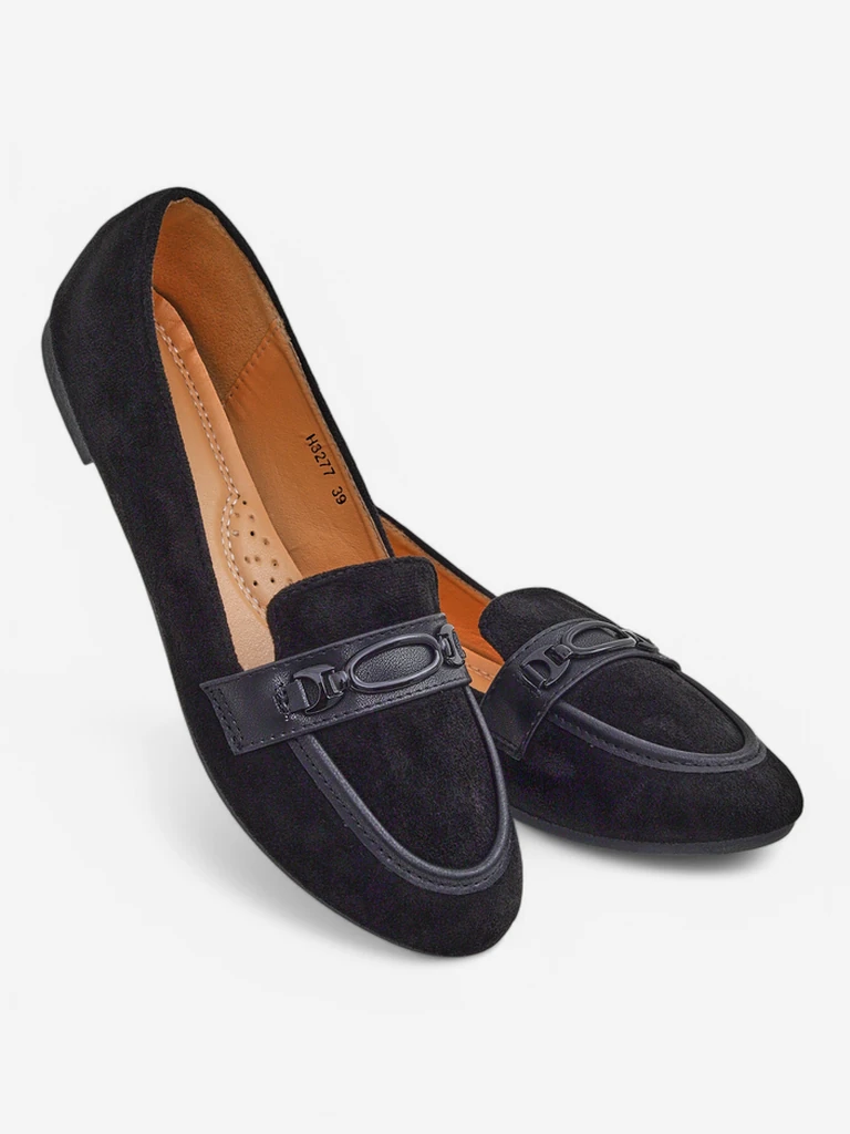 Royalfashion Жени еко велур мокасини Zammei