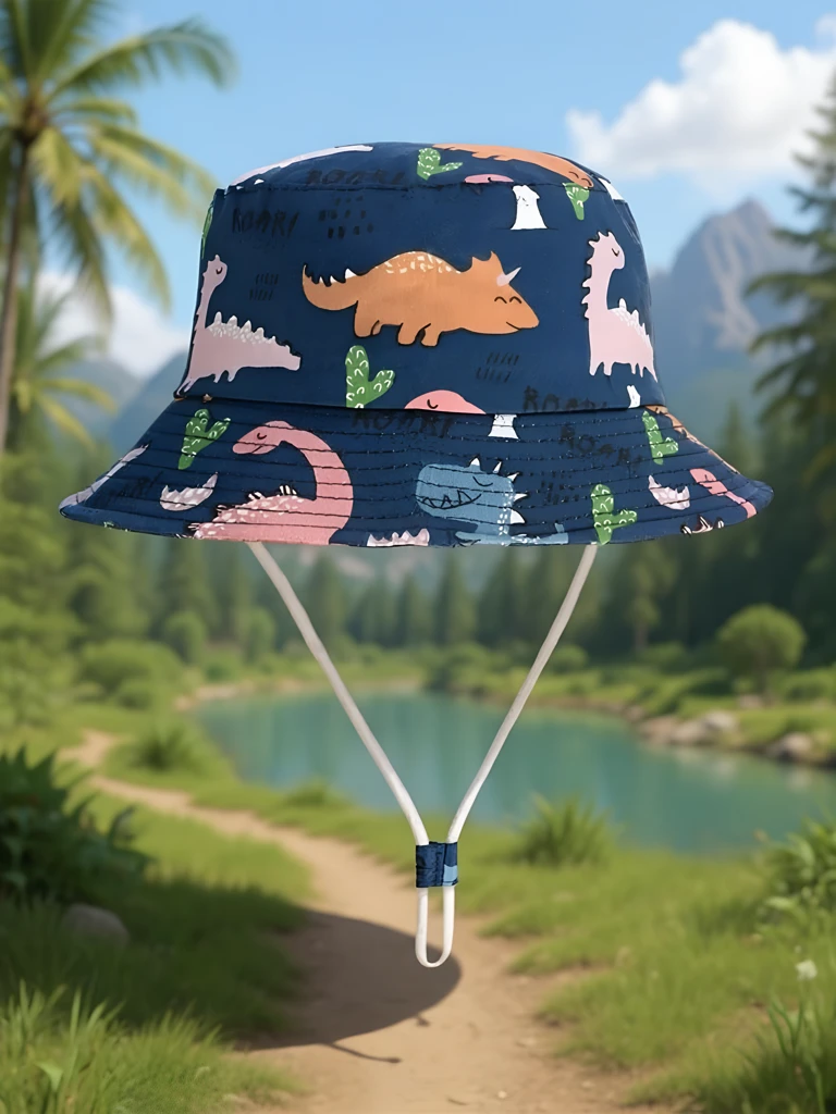 Royalfashion Детска шапка тип бъкет Happy Patches