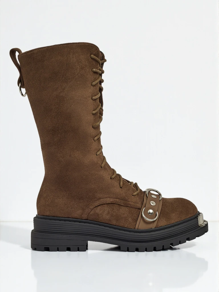 Royalfashion Дамски боти с връзки Werces