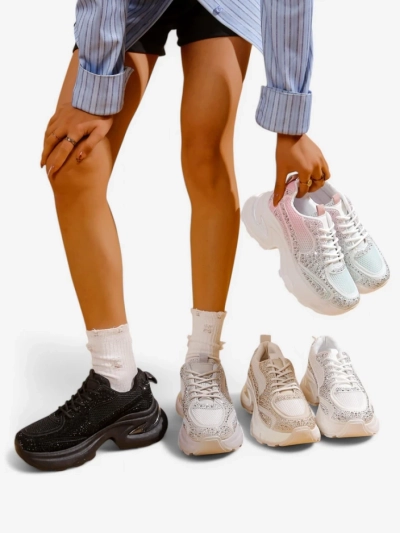 Royalfashion Женски спортни обувки с камънички Bloss